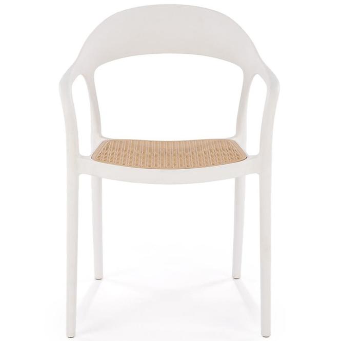 Szék K530 fehér/természetes,4