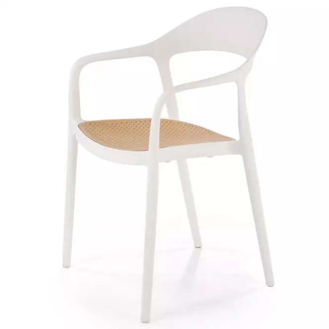 Szék K530 fehér/természetes,5