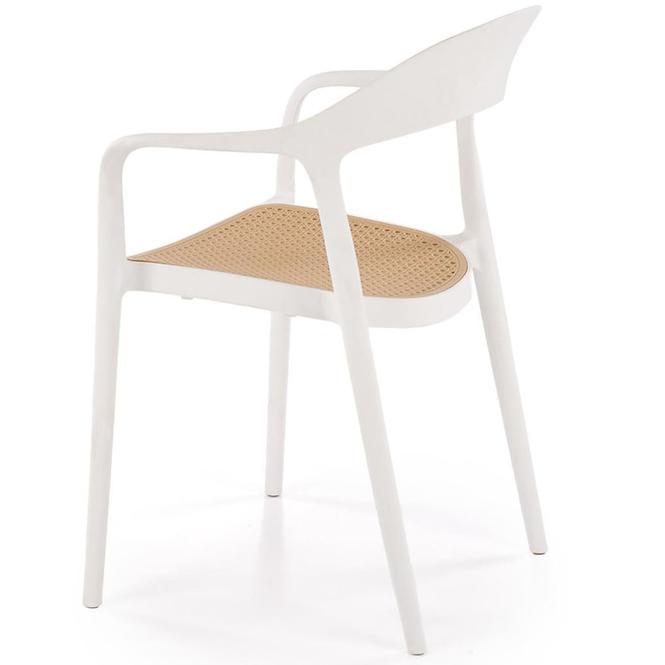 Szék K530 fehér/természetes,7