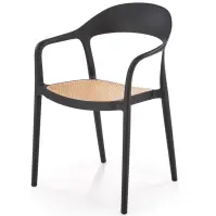 Szék K530 fekete/természetes