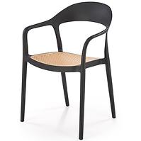Szék K530 fekete/természetes