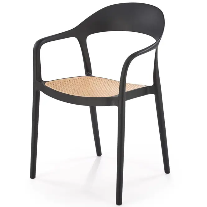 Szék K530 fekete/természetes