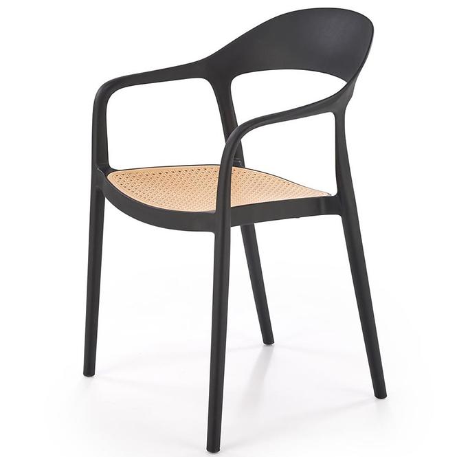Szék K530 fekete/természetes
