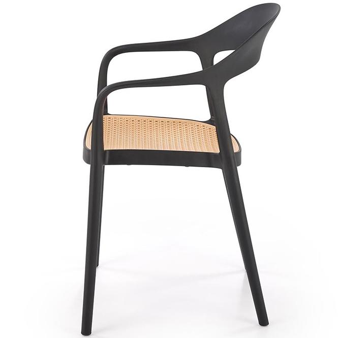 Szék K530 fekete/természetes