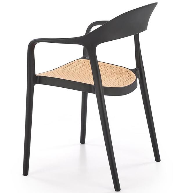 Szék K530 fekete/természetes