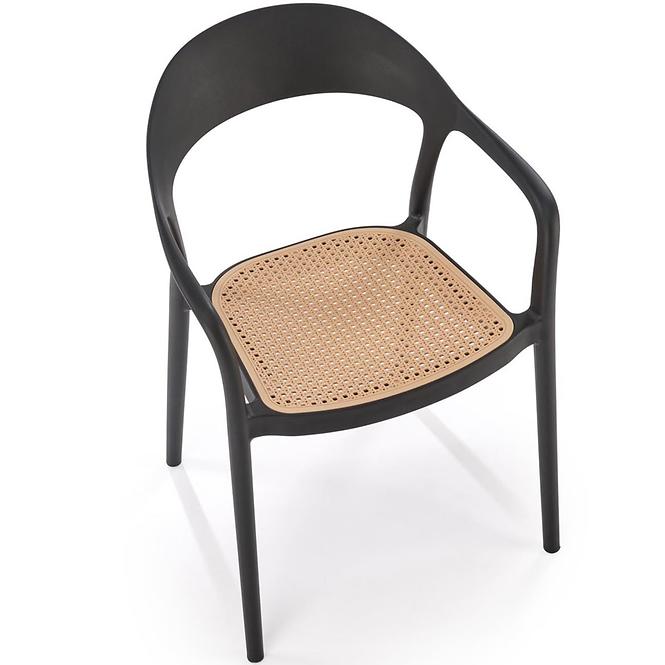Szék K530 fekete/természetes