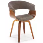 Szék K545 szürke/dió