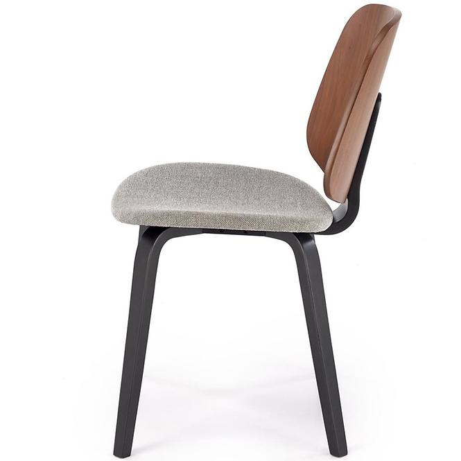 Szék K563 szürke/dió