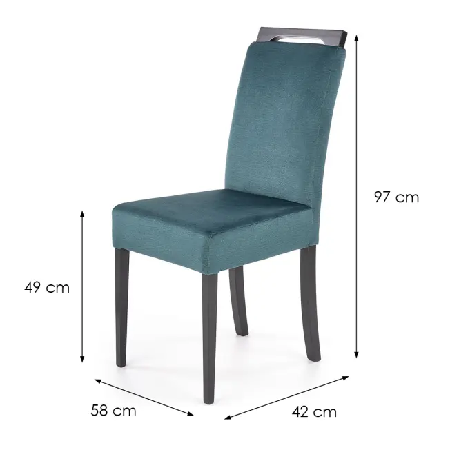 Szék CLARION zöld monolith 37/riviera,2