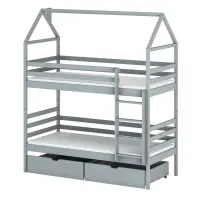 Víkendház Ágy Alex 90x200 grey