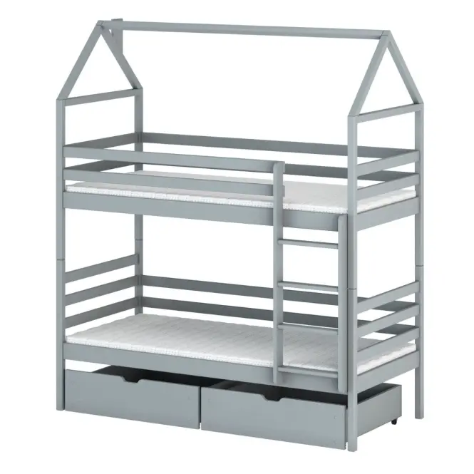 Víkendház Ágy Alex 90x200 grey