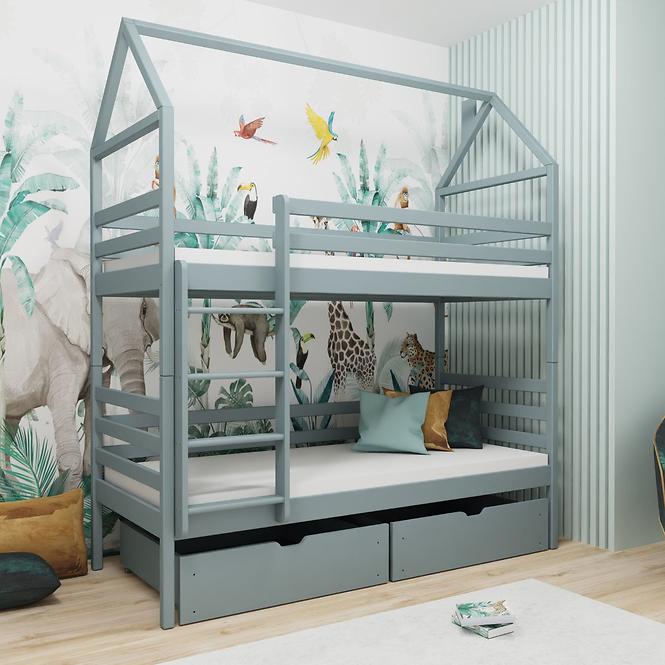Víkendház Ágy Alex 90x200 grey,3