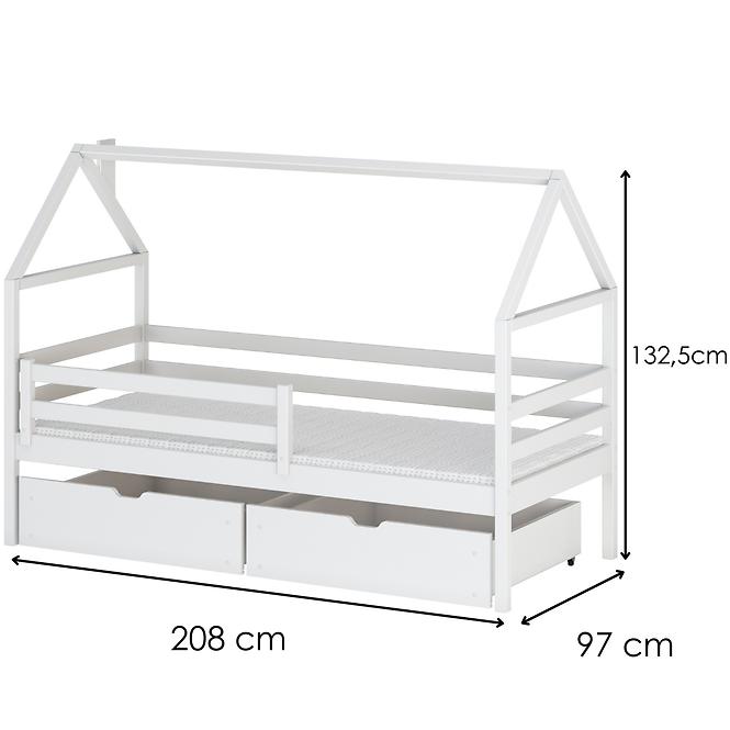 Víkendház Ágy Aron 90x200 white