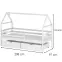 Víkendház Ágy Aron 90x200 white,2