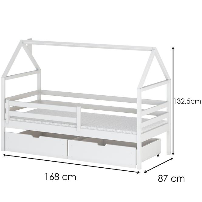 Víkendház Ágy Aron 80x160 white