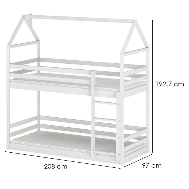 Víkendház Ágy Axel 90x200 white