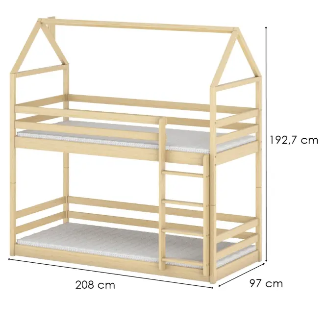Víkendház Ágy Axel 90x200 pine