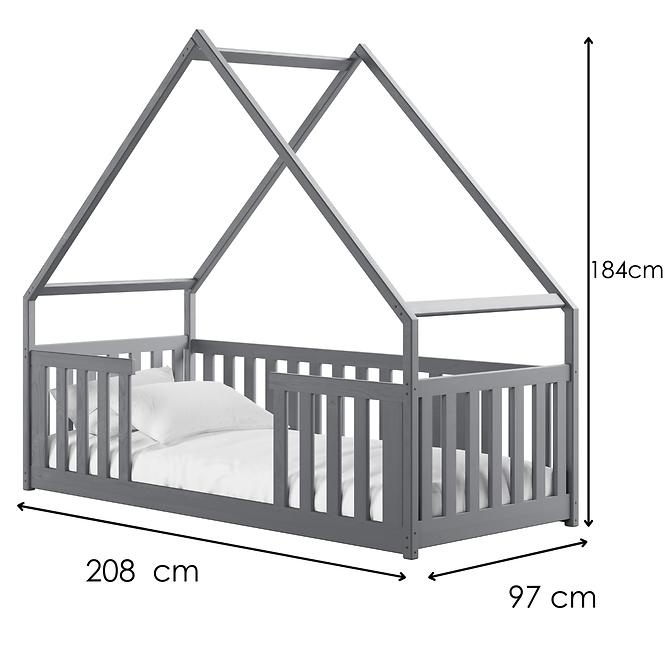 Víkendház Ágy Bee 90x200 grey