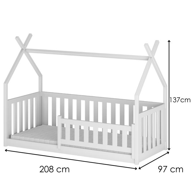 Víkendház Ágy Bodzio 90x200 white,2