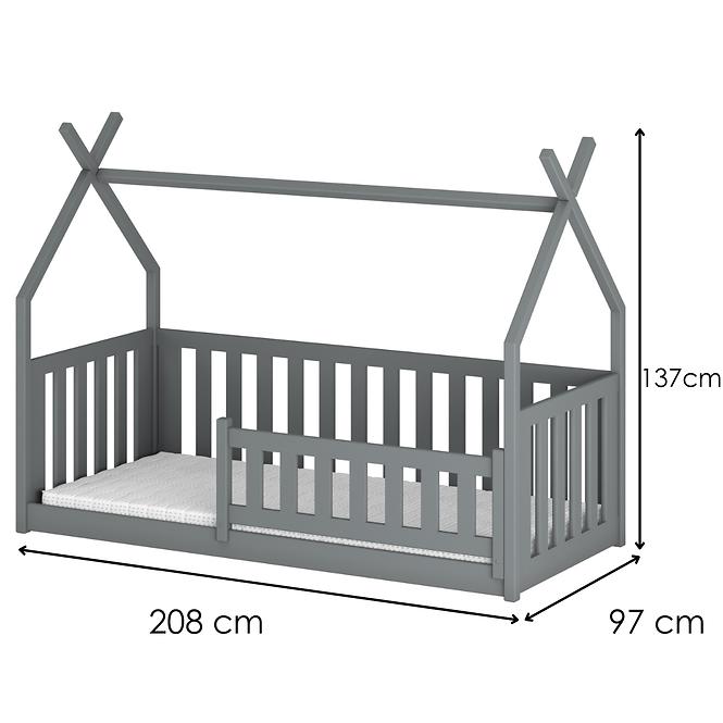 Víkendház Ágy Bodzio 90x200 grey