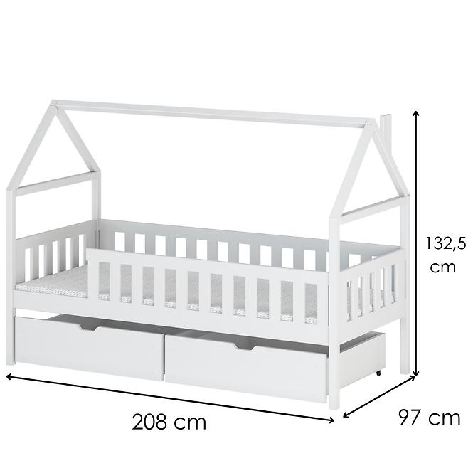 Víkendház Ágy Domi 90x200 white