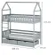 Víkendház Ágy Gaja 90x200 grey,2
