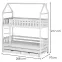 Víkendház Ágy Iga 90x200 white,2