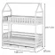 Víkendház Ágy Iga 80x160 white,2
