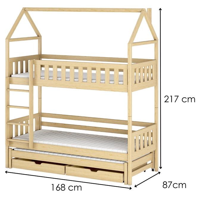 Víkendház Ágy Iga 80x160 pine