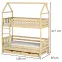 Víkendház Ágy Iga 80x160 pine,2