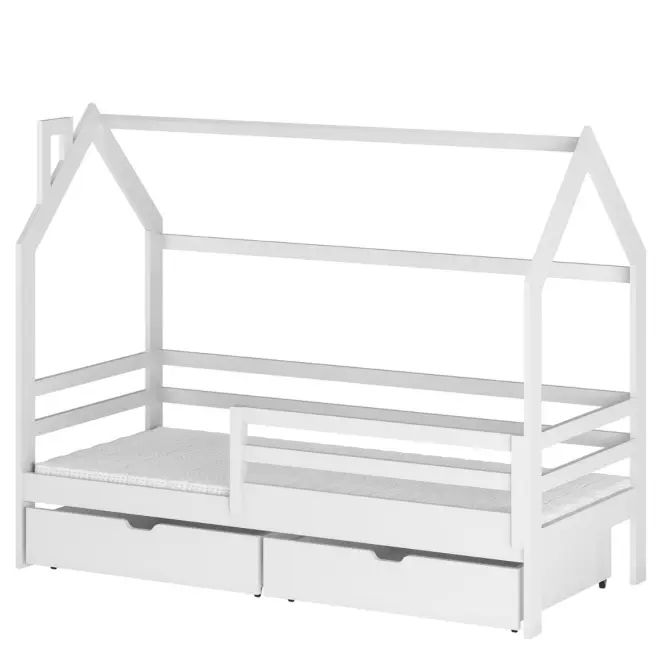 Víkendház Ágy Lila 90x200 white
