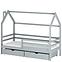 Víkendház Ágy Lila 90x200 grey