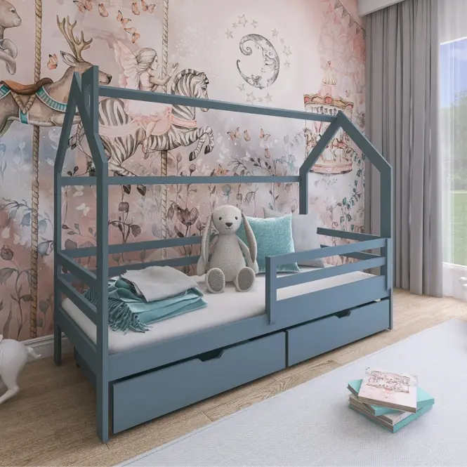 Víkendház Ágy Lila 90x200 grey,3