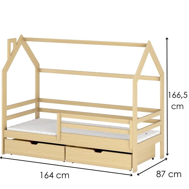 Víkendház Ágy Lila 80x160 pine