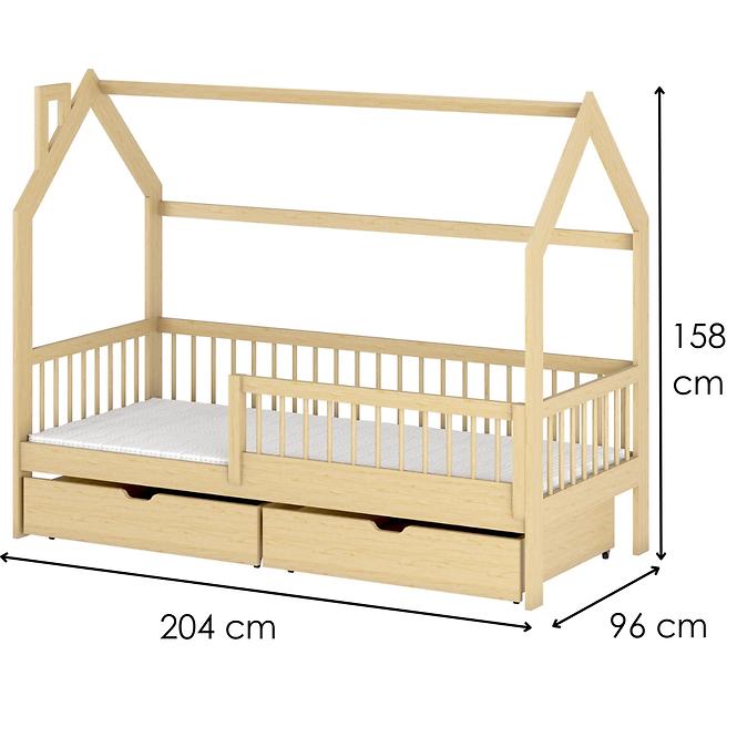 Víkendház Ágy Oskar 90x200 pine