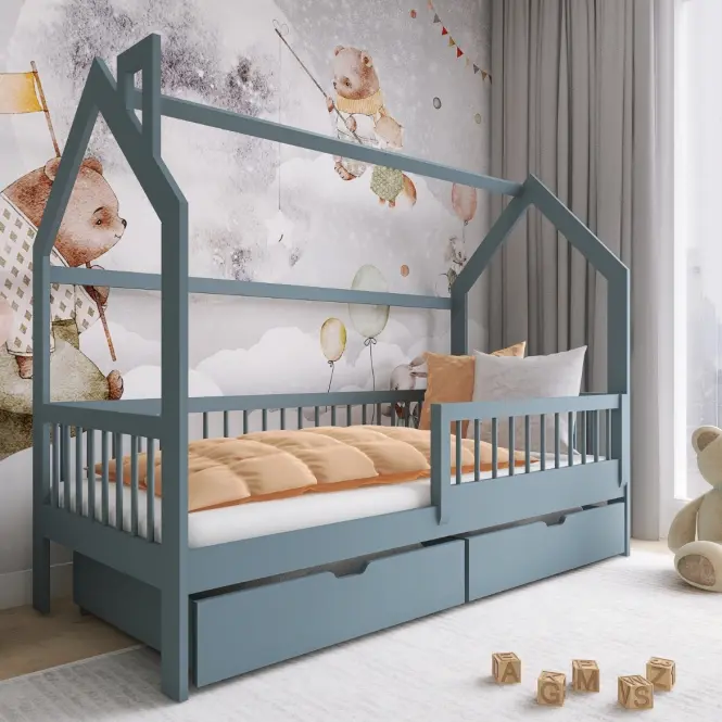 Víkendház Ágy Oskar 90x200 grey,3