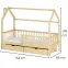 Víkendház Ágy Oskar 80x160 pine,2