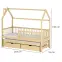 Víkendház Ágy Papi 90x200 pine,2
