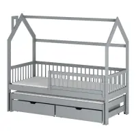 Víkendház Ágy Papi 90x200 grey