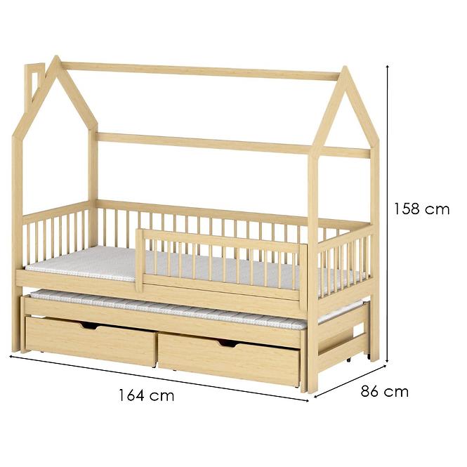 Víkendház Ágy Papi 80x160 pine