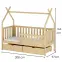 Víkendház Ágy Simba 90x200 pine,2