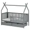 Víkendház Ágy Simba 90x200 grey