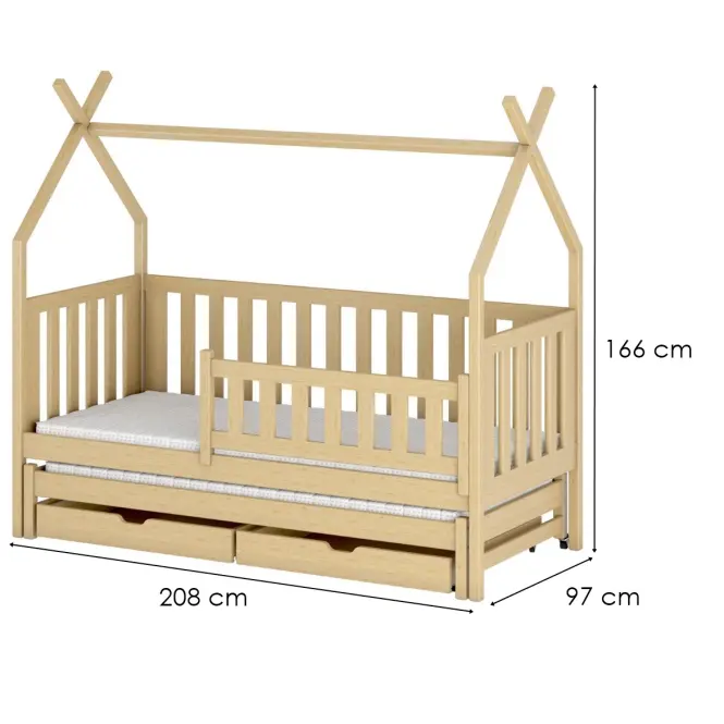 Víkendház Ágy Tytus 90x200 pine