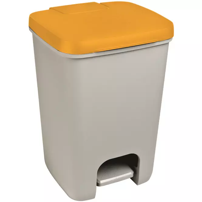 Essentials pedálos hulladékgyűjtő 20l szürke/sárga 248