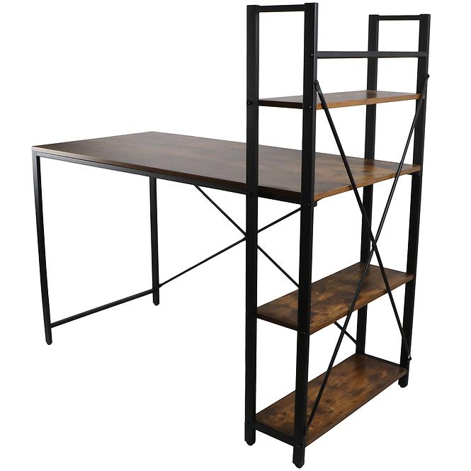 Íróasztal Loft 8635 E dark vintage wood