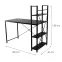 Íróasztal Loft 8637 H black,3