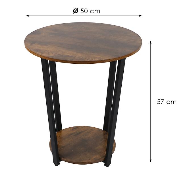 Dohányzóasztal Loft 8623 E dark vintage wood