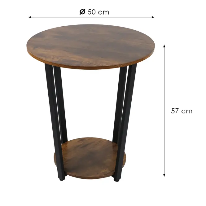 Dohányzóasztal Loft 8623 E dark vintage wood,2