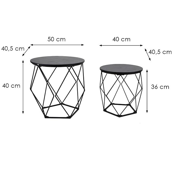 Padkészlet Loft 8627 H black,3