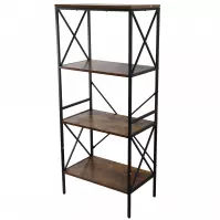 Regál Loft 8631 H dark vintage wood